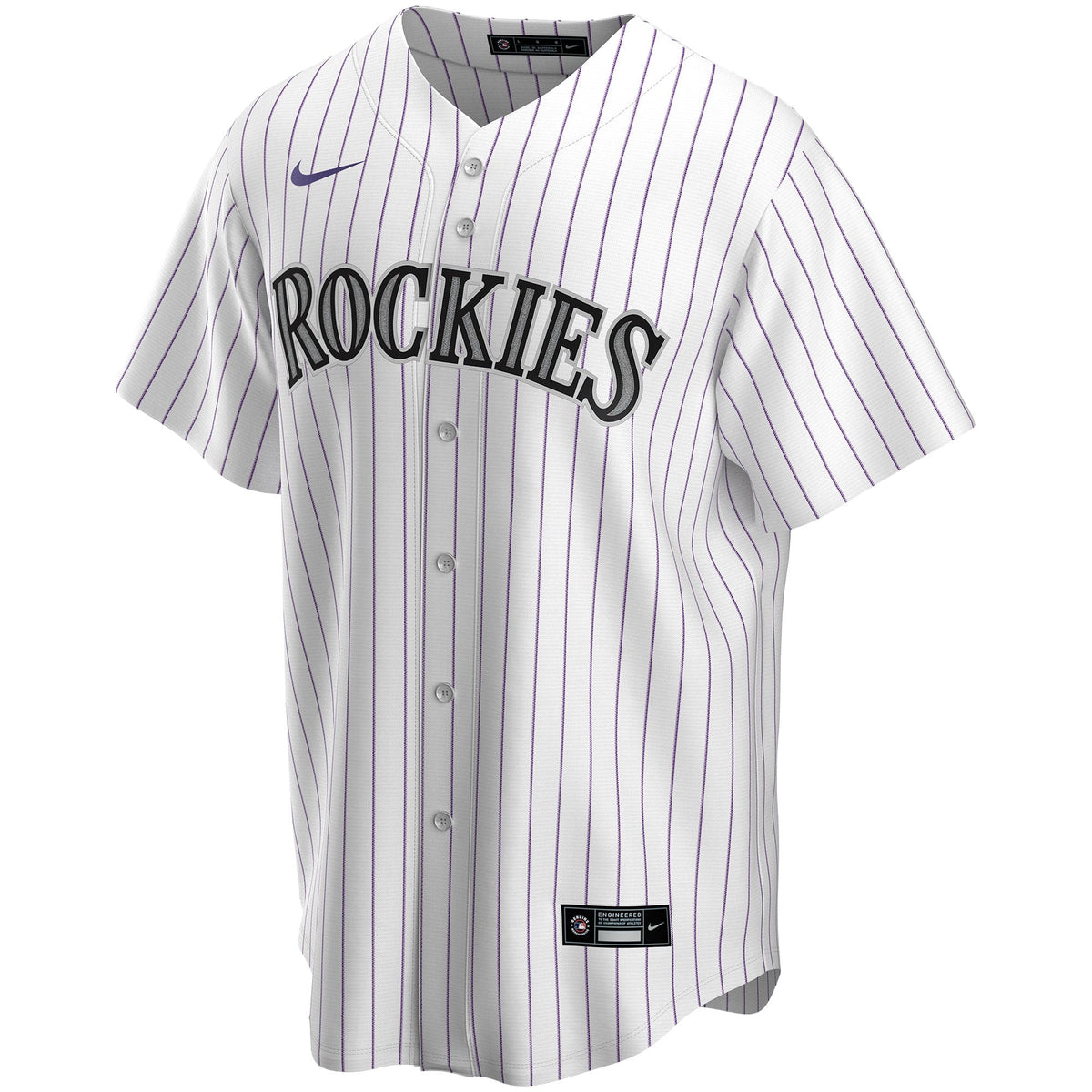 Colorado Rockies Nike White Home Replica Custom Jersey