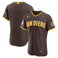 San Diego Padres Nike Brown Road Sponsor Patch Authentic Jersey