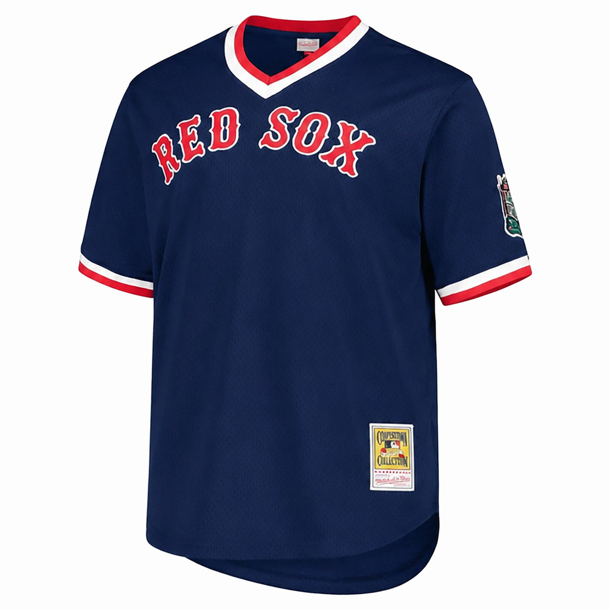 Boston Red Sox Pedro Martinez Mitchell & Ness Navy Big & Tall Cooperstown Mesh Batting Practice Jersey