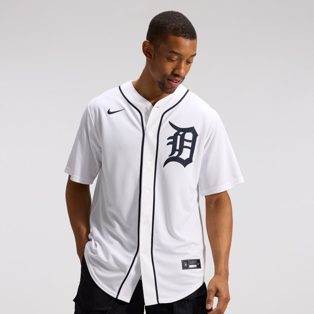 Detroit Tigers Nike White Home Replica Jersey