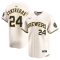 Milwaukee Brewers William Contreras Nike Cream Home Limited Player Jersey