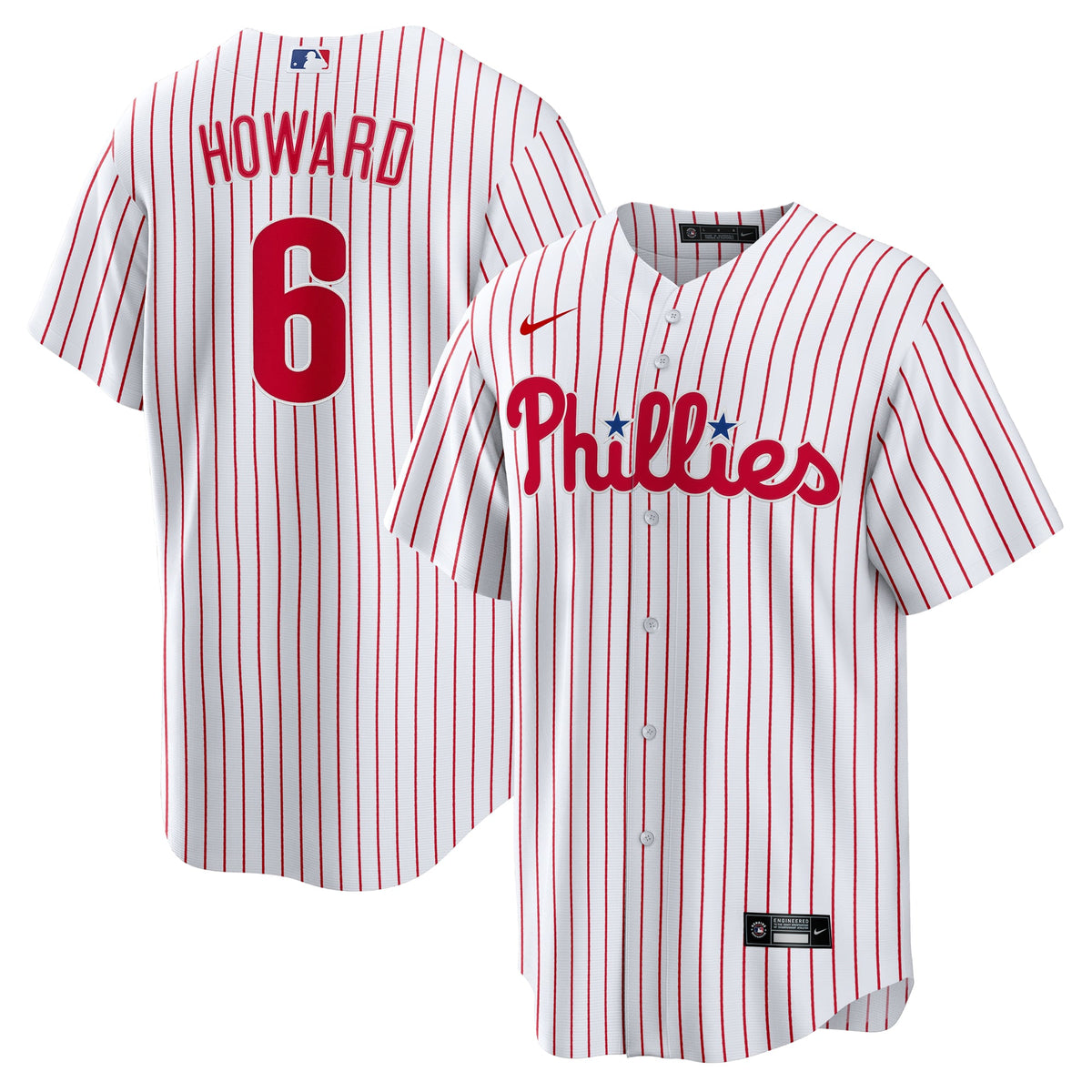 Philadelphia Phillies Ryan Howard Nike White Replica Player Jersey