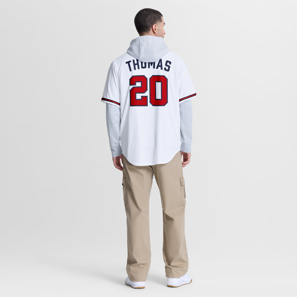 Atlanta Braves Lane Thomas Nike White Home Replica Jersey