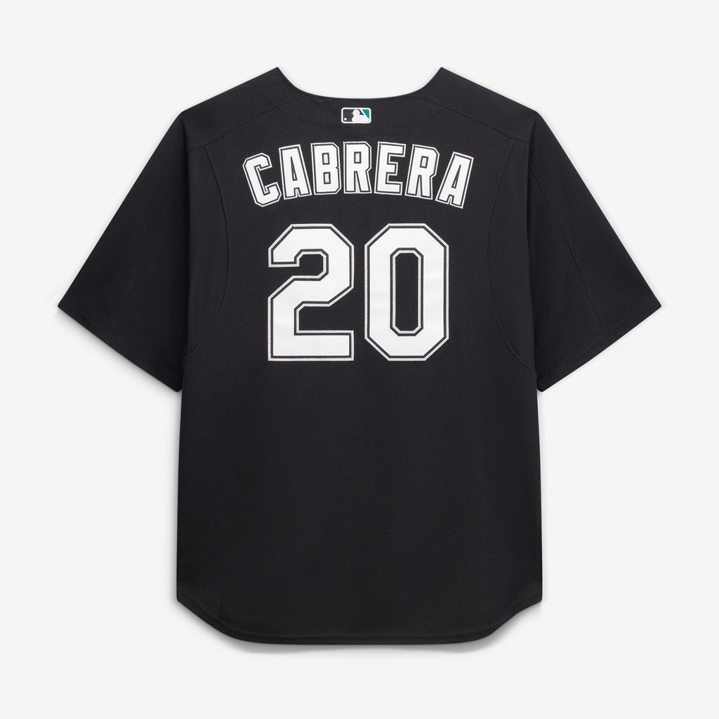 Miami Marlins Miguel Cabrera Mitchell & Ness Black Big & Tall Cooperstown Mesh Batting Practice Jersey