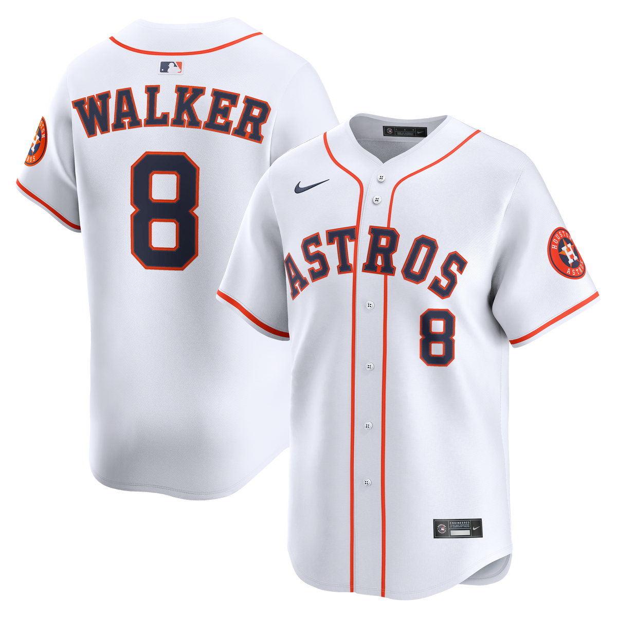 Houston Astros Christian Walker Nike White Home Limited Player Jersey