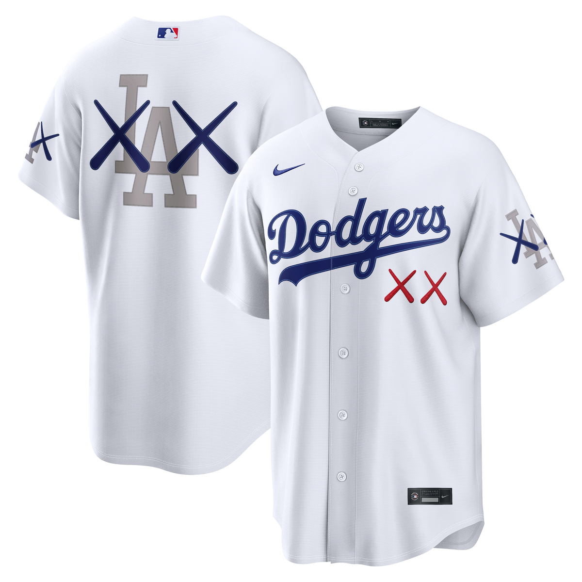 Los Angeles Dodgers Nike x KAWS White Stadium Jersey
