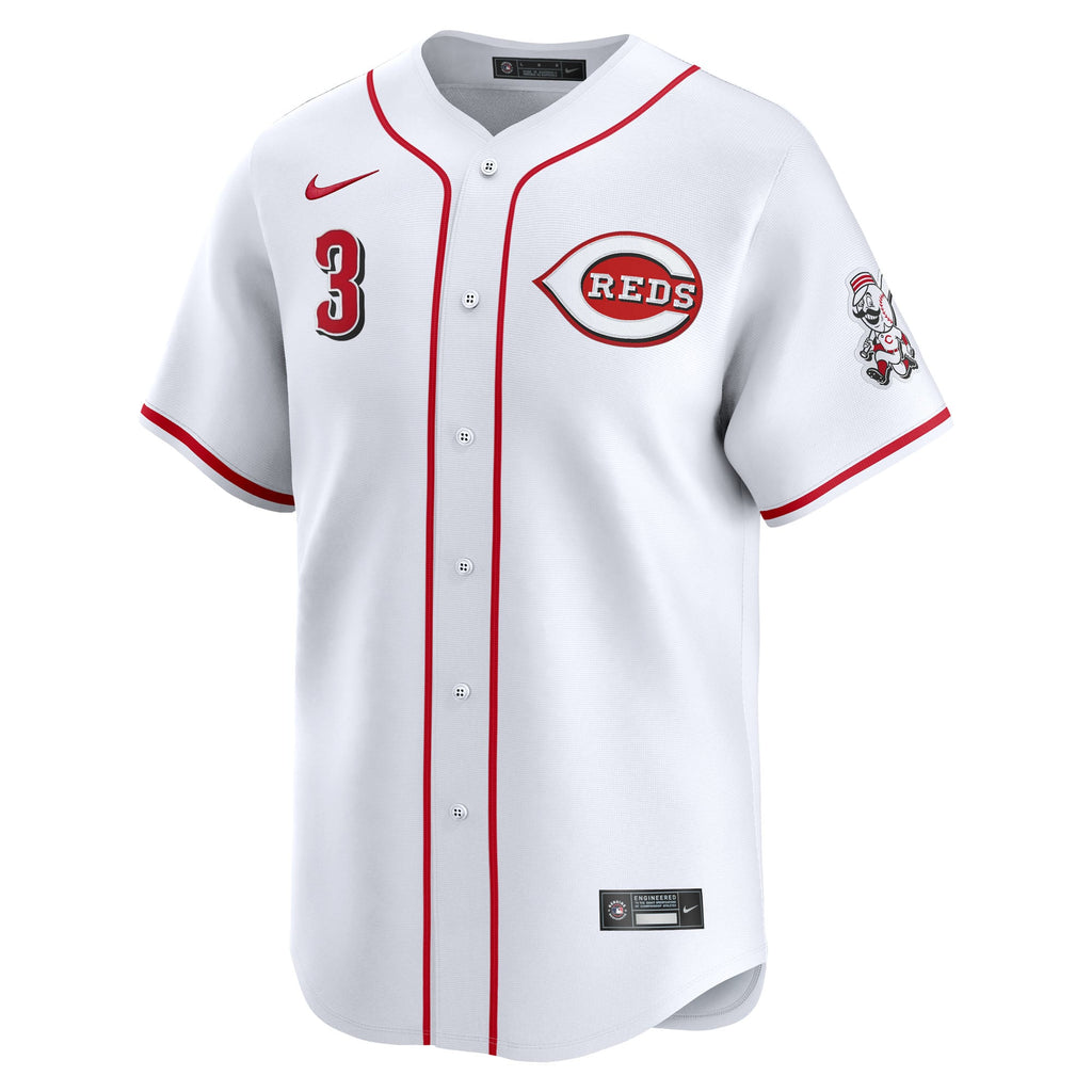 Cincinnati Reds Ke'Bryan Hayes Nike White Home Limited Player Jersey