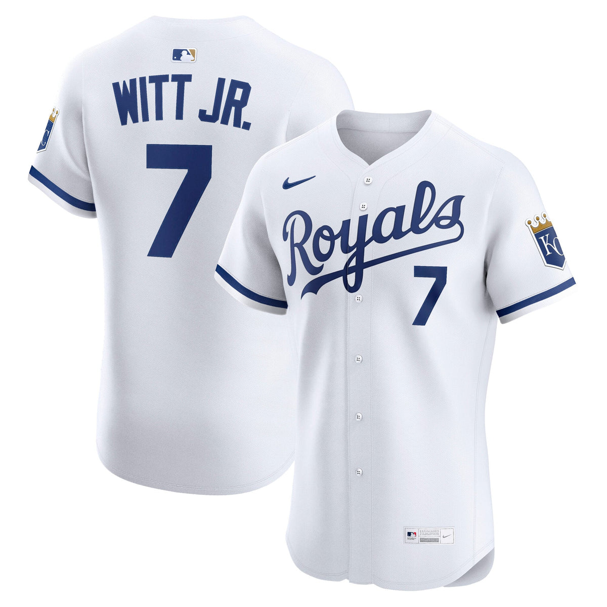 Kansas City Royals Bobby Witt Jr. Nike Royal Alternate 2 Elite Player Jersey