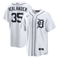 Detroit Tigers Justin Verlander Nike White Home Replica Jersey