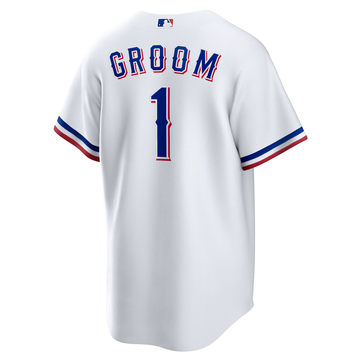 Texas Rangers Nike White #1 Groom Home Replica Jersey