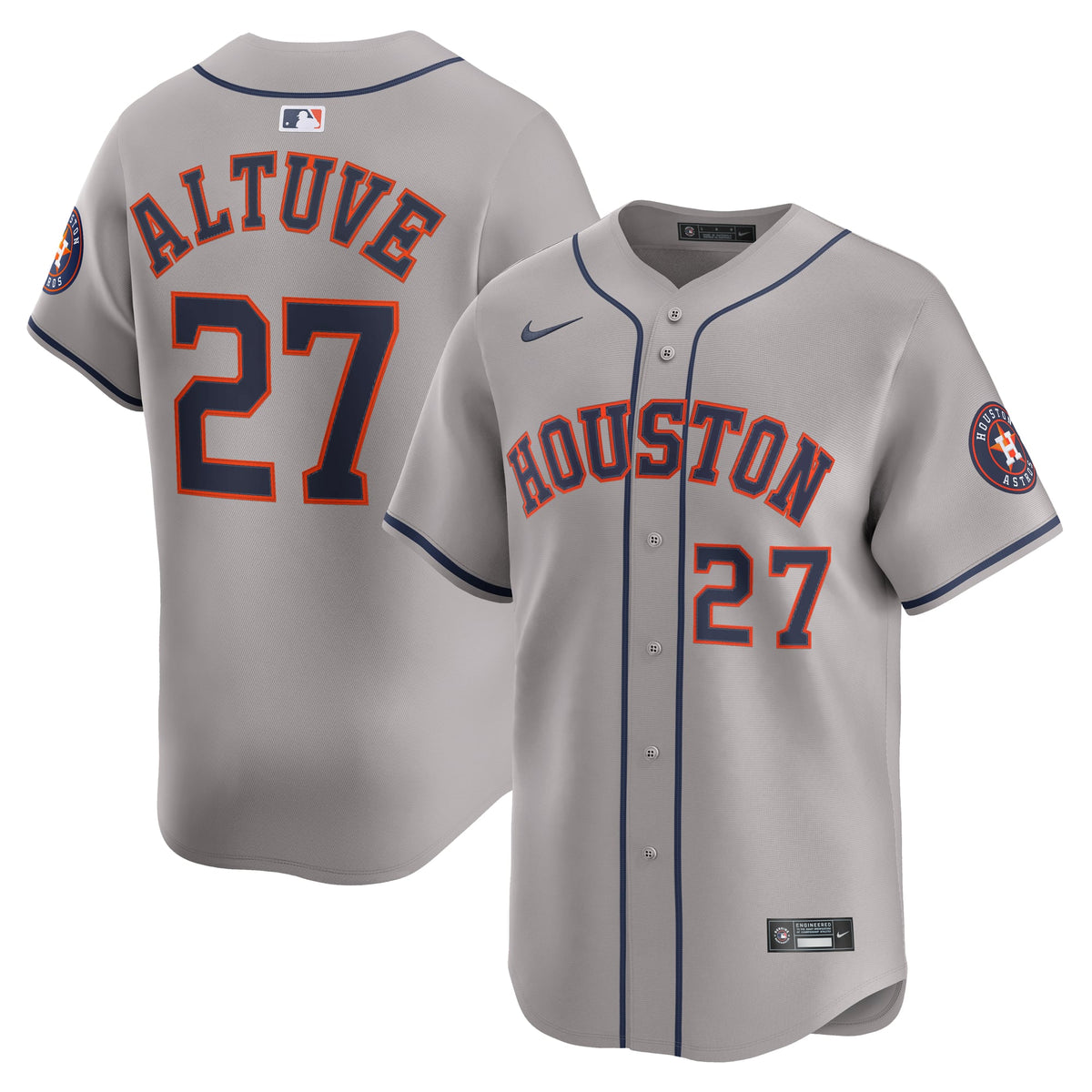 Houston Astros Jose Altuve Nike Orange Alternate Limited Player Jersey
