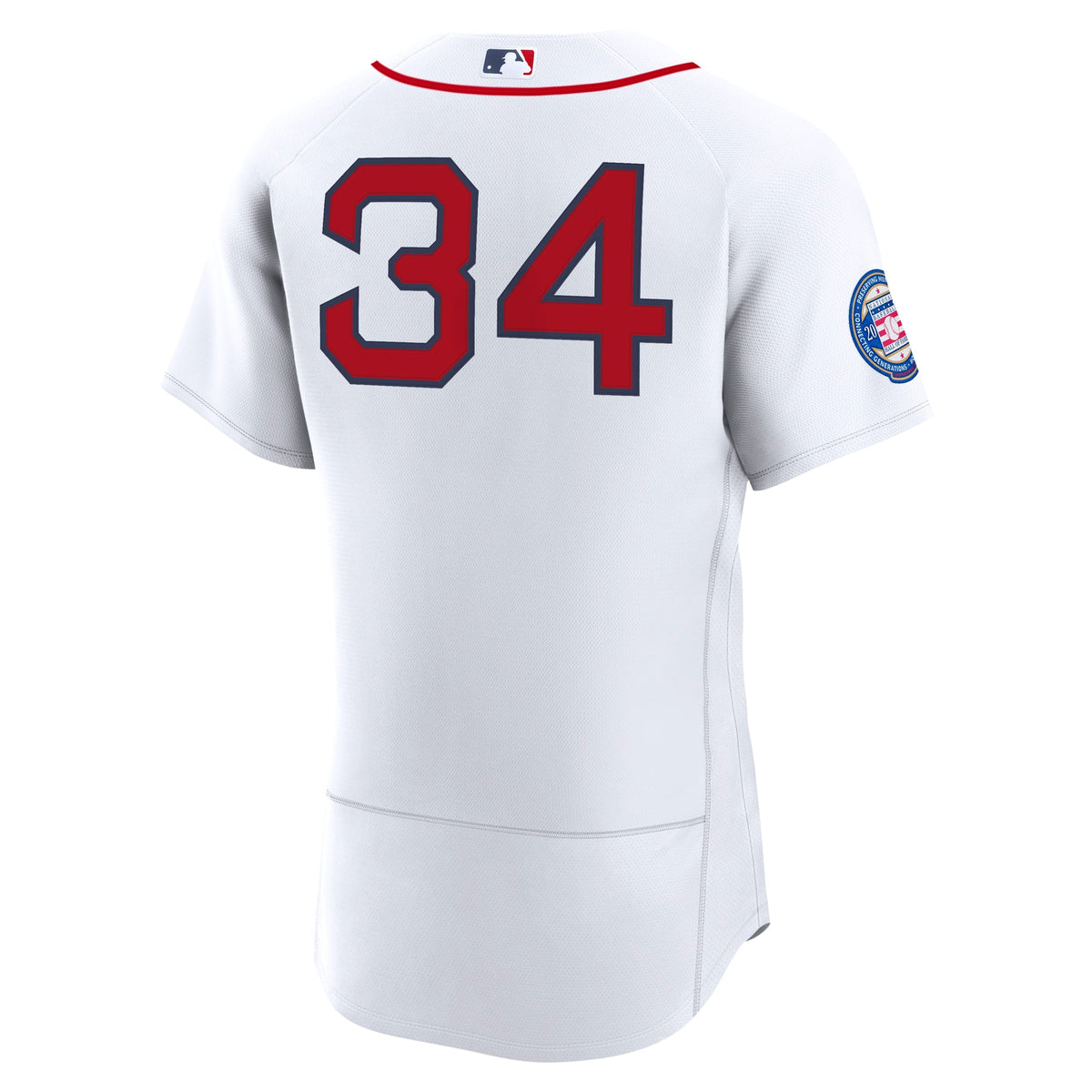 Boston Red Sox David Ortiz Nike White Home Authentic Retired 2022 Hall of Fame Patch Jersey