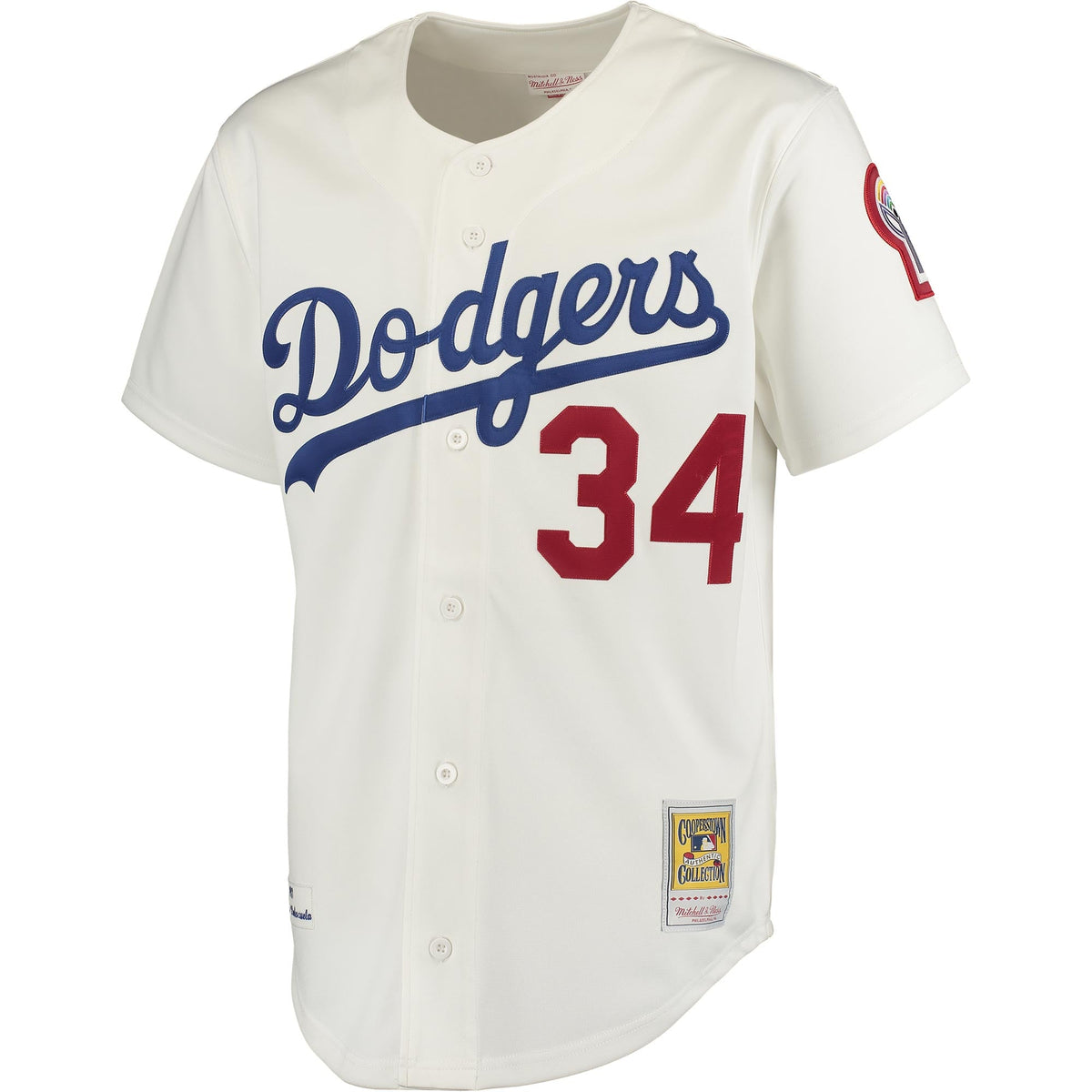 Los Angeles Dodgers Fernando Valenzuela Mitchell & Ness Gray Road 1981 Cooperstown Collection Authentic Jersey