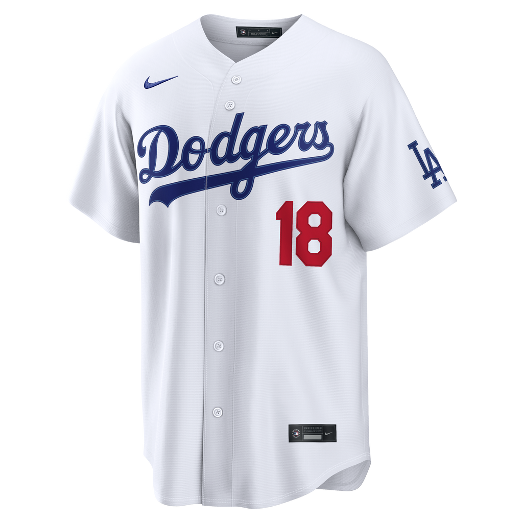 Los Angeles Dodgers Yoshinobu Yamamoto Nike White Home Stadium Jersey