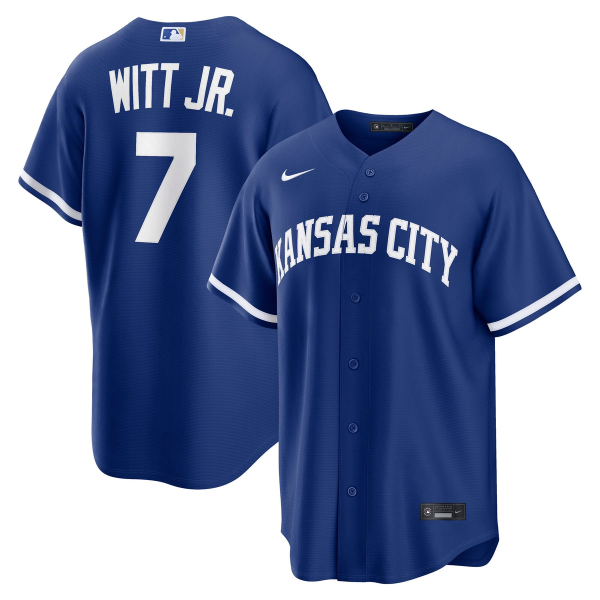 Kansas City Royals Bobby Witt Jr. Nike Light Blue Alternate Replica Jersey