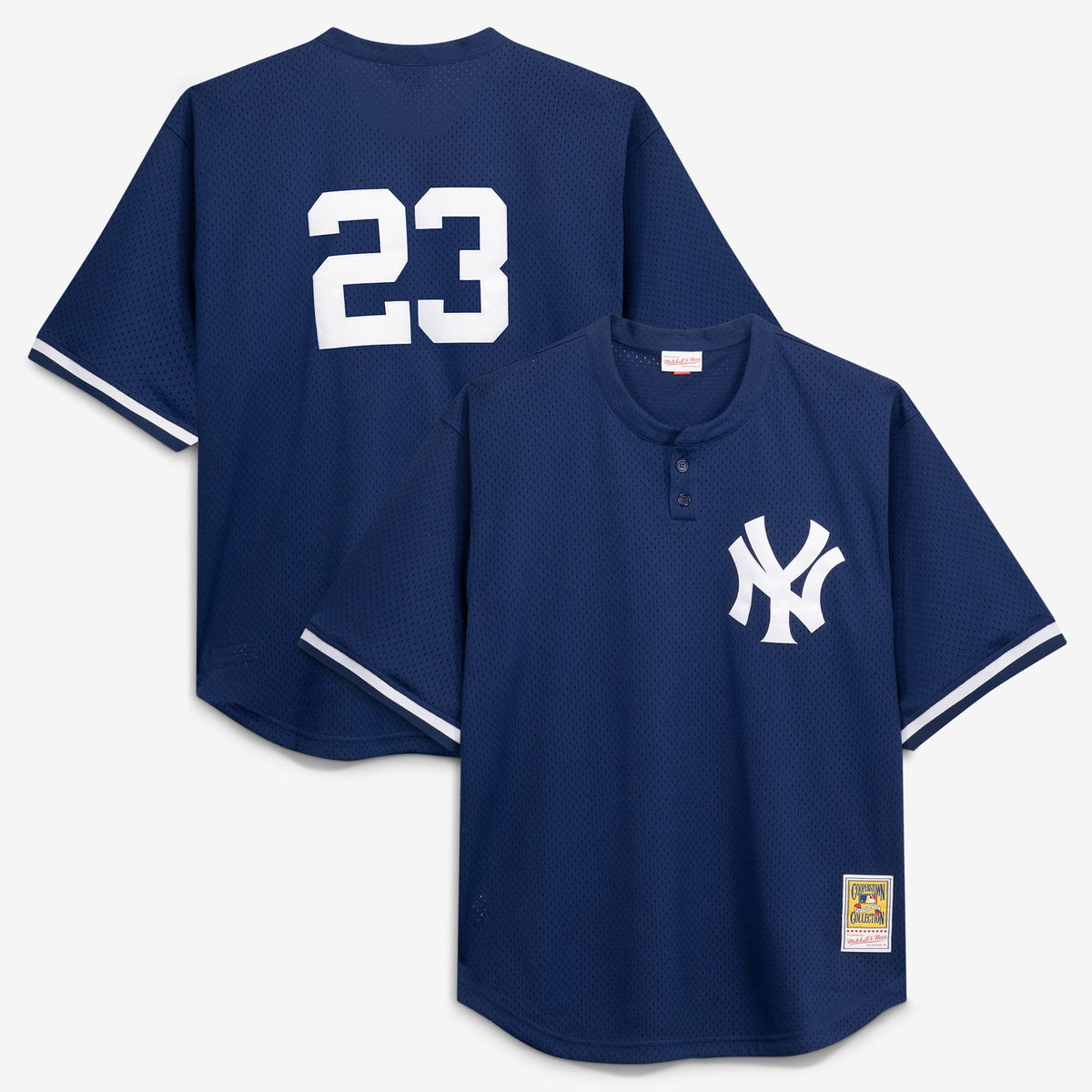 New York Yankees Don Mattingly Mitchell & Ness Navy Cooperstown Collection Big & Tall Mesh Batting Practice Jersey