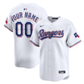 Texas Rangers Nike White Home Limited Custom Jersey