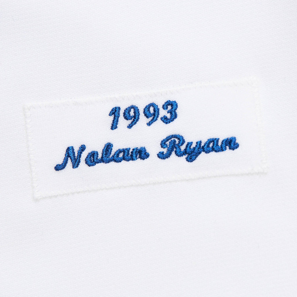 Texas Rangers Nolan Ryan Mitchell & Ness White 1993 Cooperstown Collection Authentic Jersey