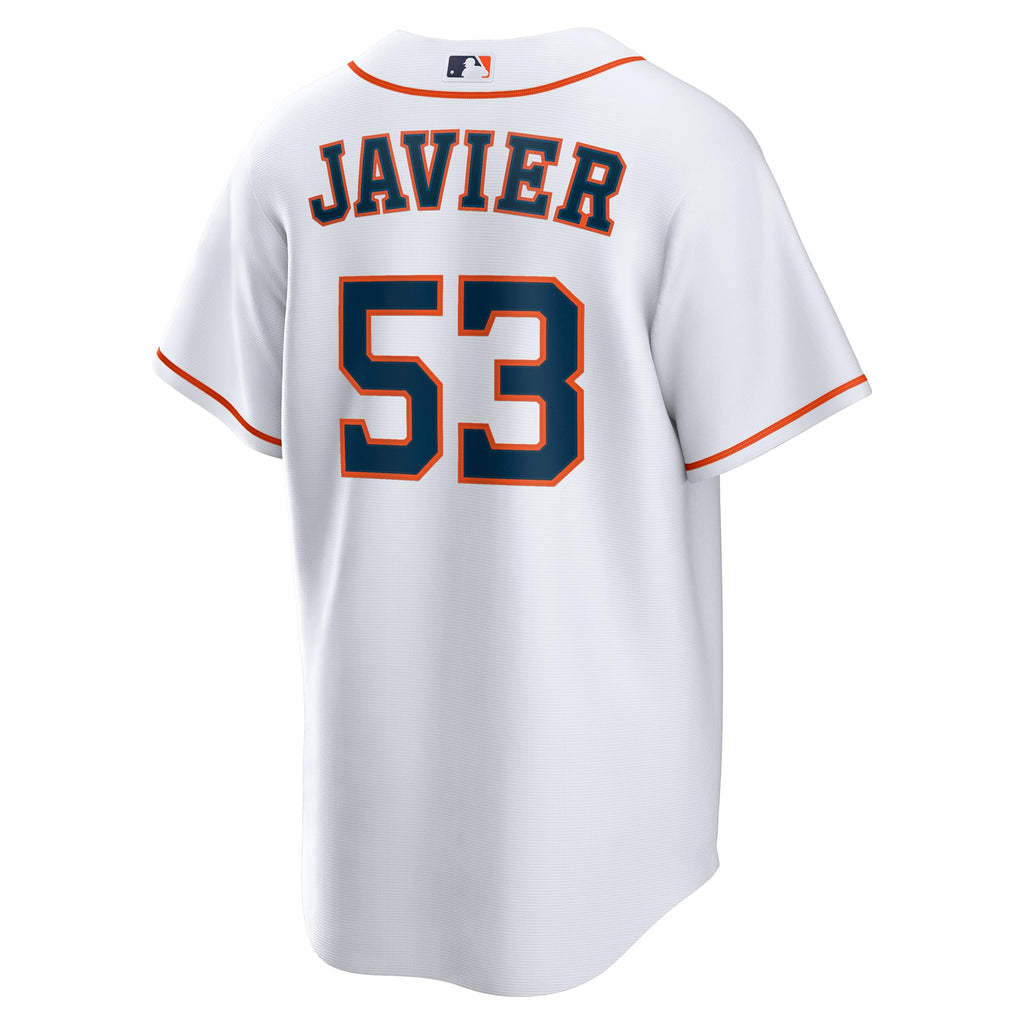 Houston Astros Cristian Javier Nike White Home Replica Jersey