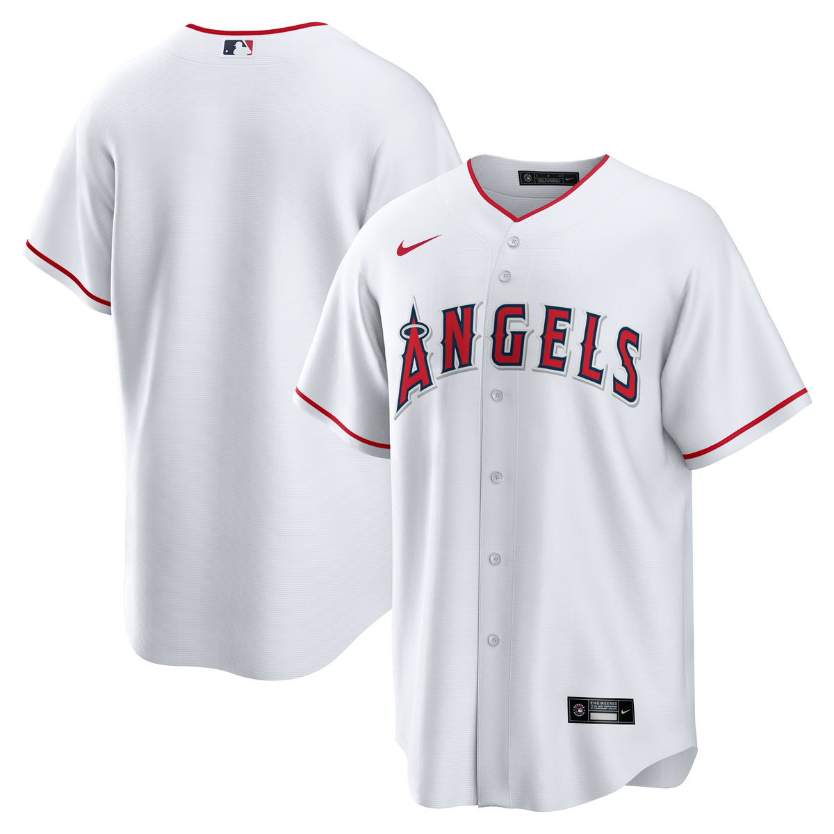 Los Angeles Angels Nike White Home Big & Tall Replica Jersey