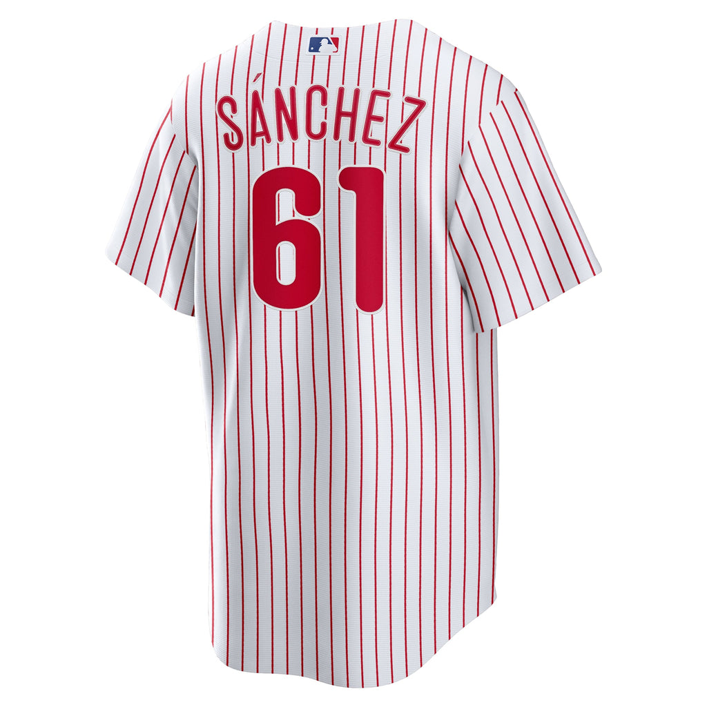 Philadelphia Phillies Cristopher Sanchez Nike White Home Replica Jersey