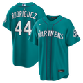 Seattle Mariners Julio Rodríguez Nike Teal Alternate Stadium 50th Season Patch Jersey