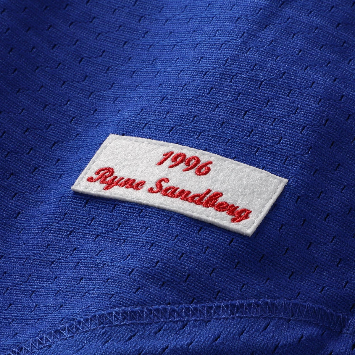 Chicago Cubs Ryne Sandberg Mitchell & Ness Royal Cooperstown Collection 1996 Mesh Batting Practice Button-Up Jersey
