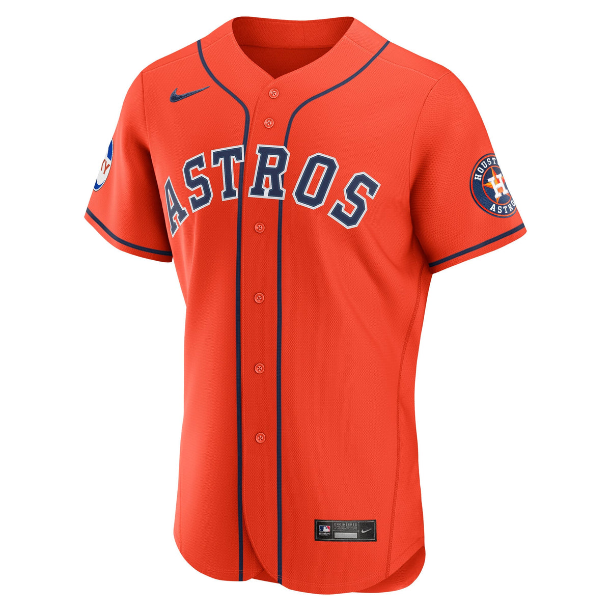 Houston Astros Nike Navy Alternate Sponsor Patch Authentic Jersey
