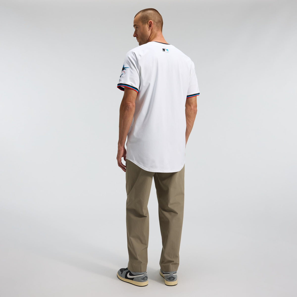Miami Marlins Nike White Home Elite Jersey