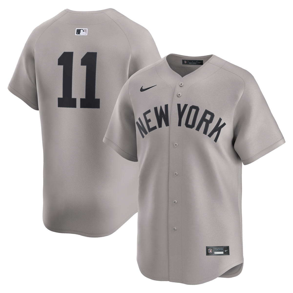 New York Yankees Anthony Volpe Nike Gray Road Limited Player Jersey