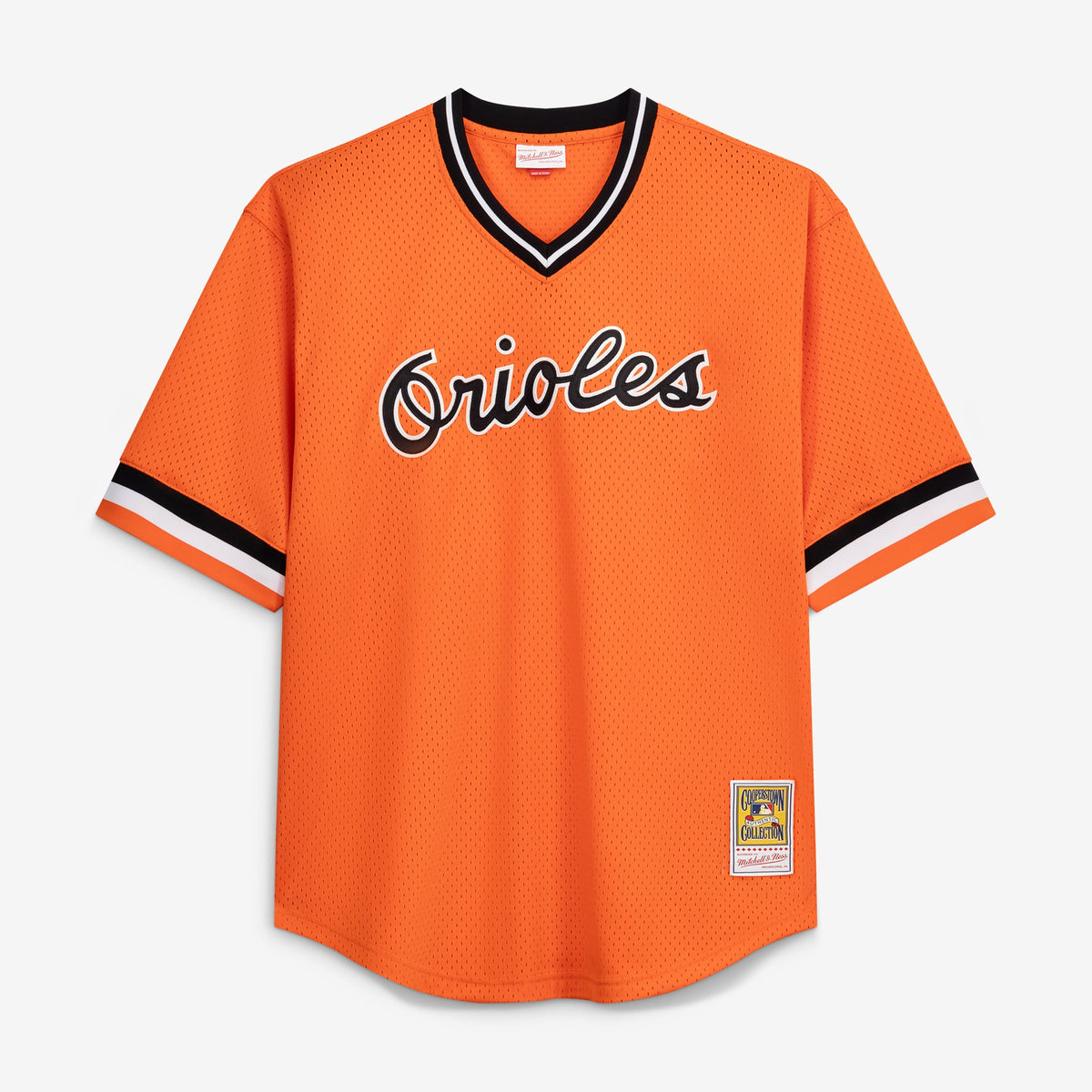 Baltimore Orioles Cal Ripken Jr. Profile Orange Big & Tall Cooperstown Collection Mesh Batting Practice Jersey