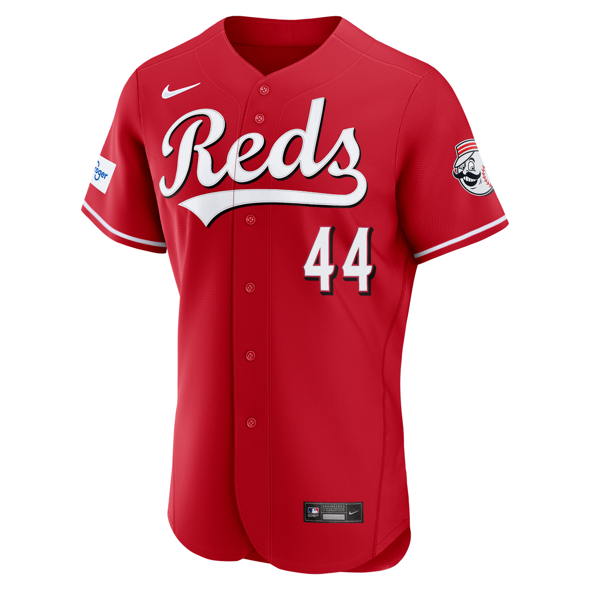 Cincinnati Reds Elly De La Cruz Nike White Home Authentic Sponsor Patch Jersey