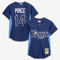 Tampa Bay Rays David Price Mitchell & Ness Blue Authentic Batting Practice Jersey