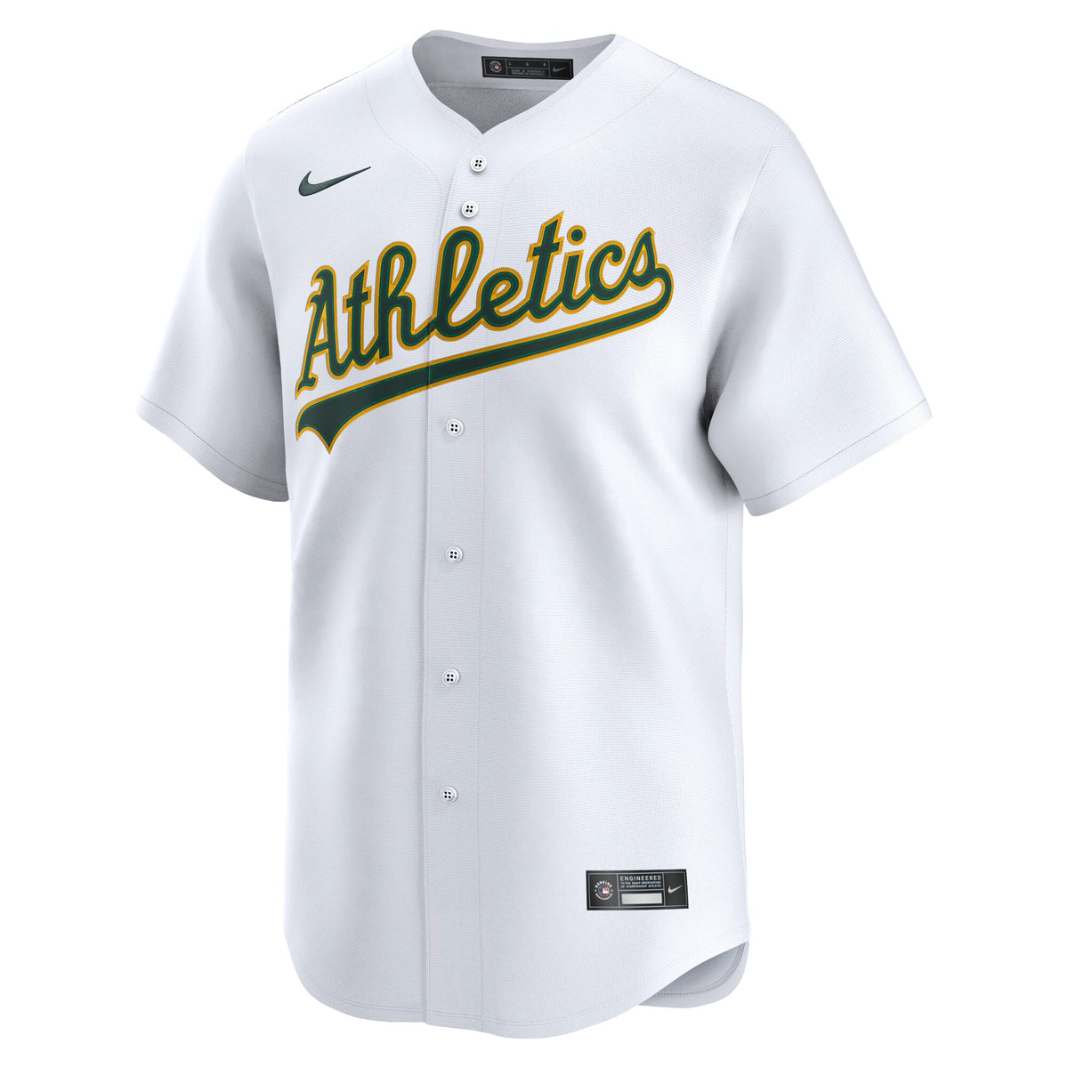 Athletics Nike White Home Replica Team Jersey