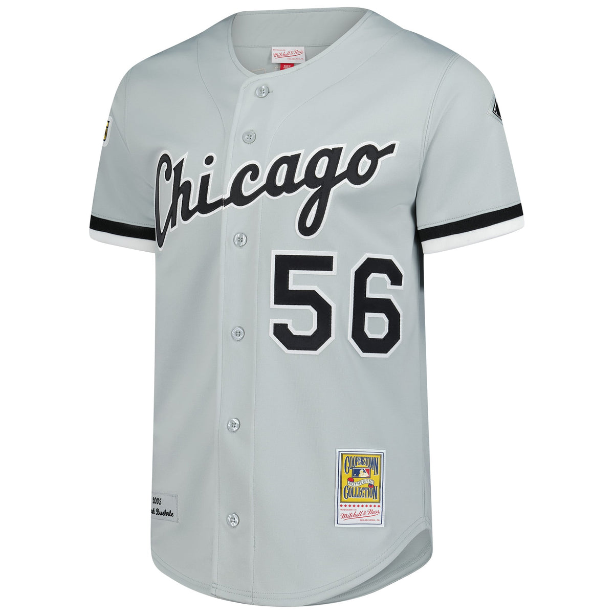 Chicago White Sox Mark Buehrle Mitchell & Ness Gray 2005 Throwback Authentic Jersey