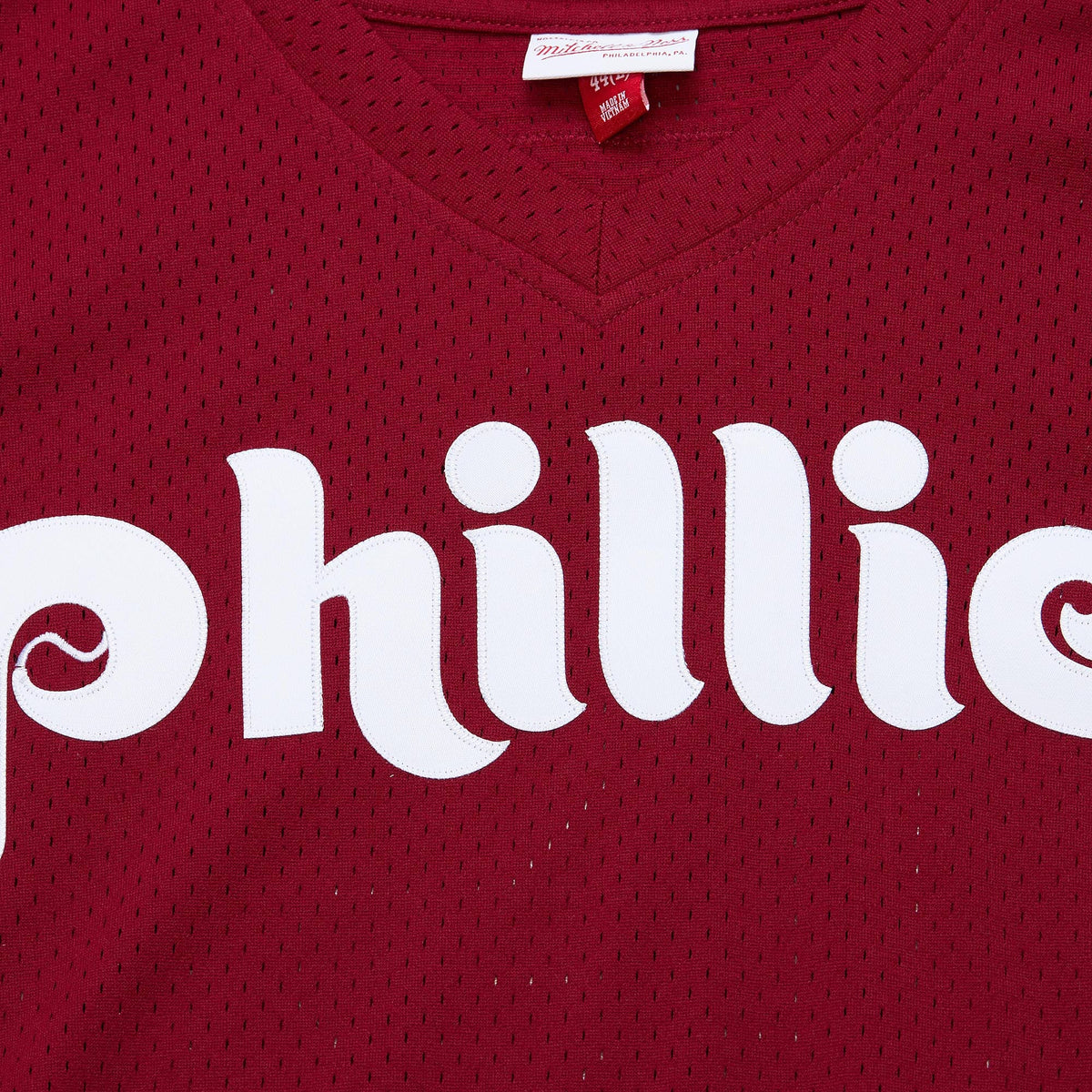 Philadelphia Phillies John Kruk Mitchell & Ness Burgundy Big & Tall Cooperstown Collection Mesh Batting Practice Jersey