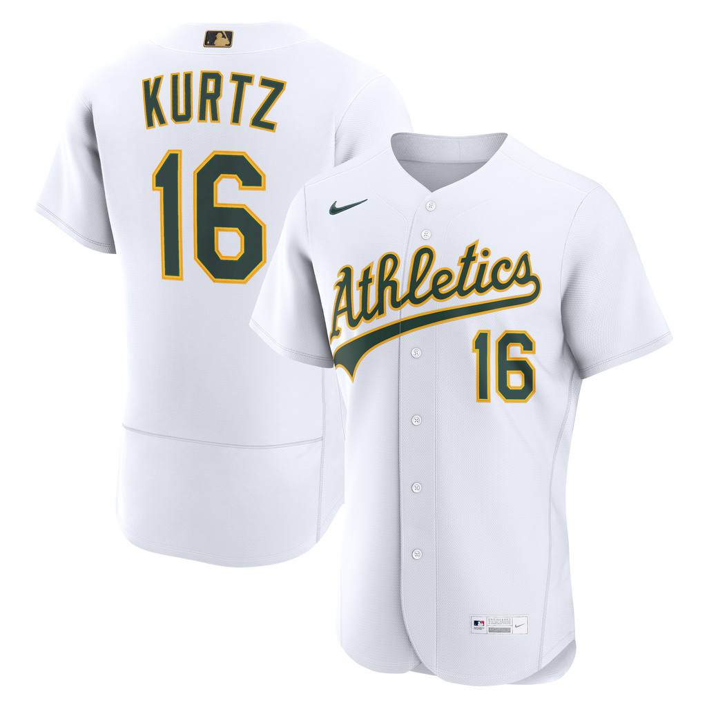 Athletics Nick Kurtz Nike White MLB Awards Authentic Jersey