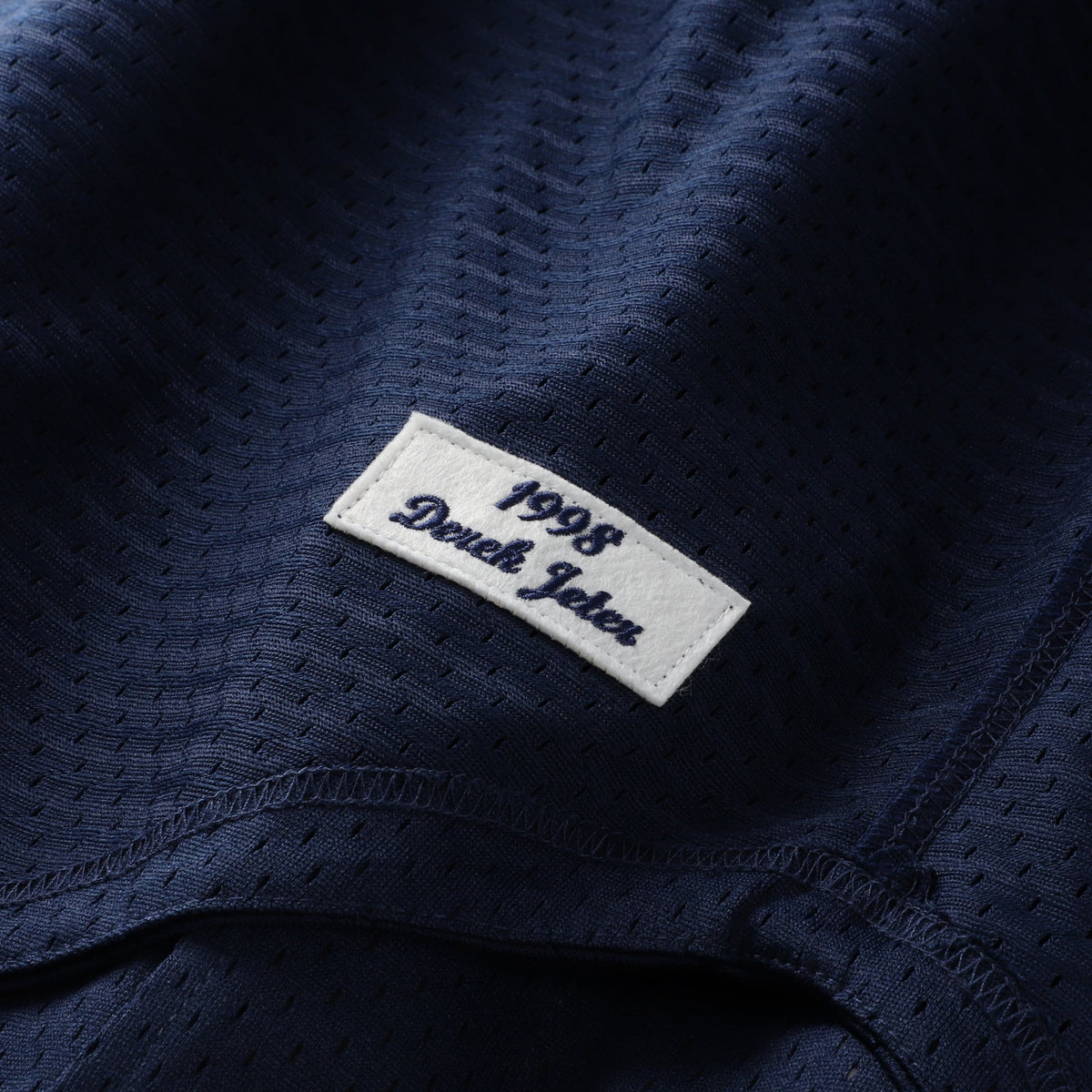 New York Yankees Derek Jeter Mitchell & Ness Navy Cooperstown Collection Mesh Batting Practice Button-Up Jersey
