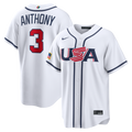 USA Baseball Roman Anthony Nike White 2026 World Baseball Classic Home Stadium Jersey