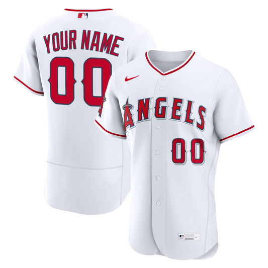 Los Angeles Angels Nike White Home Authentic Custom Jersey
