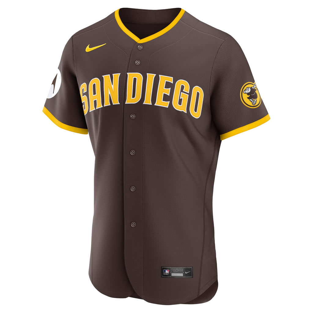 San Diego Padres Nike Brown Road Sponsor Patch Authentic Jersey