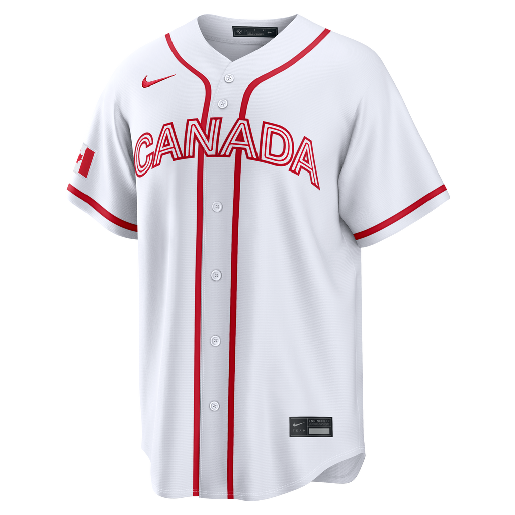 Canada Baseball Josh Naylor Nike White 2026 World Baseball Classic Home Stadium Jersey
