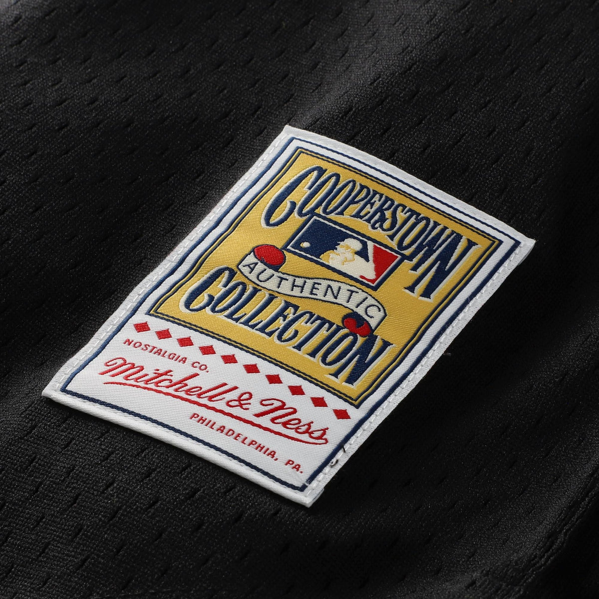 Cincinnati Reds Barry Larkin Mitchell & Ness Black Cooperstown Collection Mesh Batting Practice Button-Up Jersey