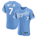 Kansas City Royals Bobby Witt Jr. Nike Light Blue Alternate Authentic Sponsor Patch Jersey