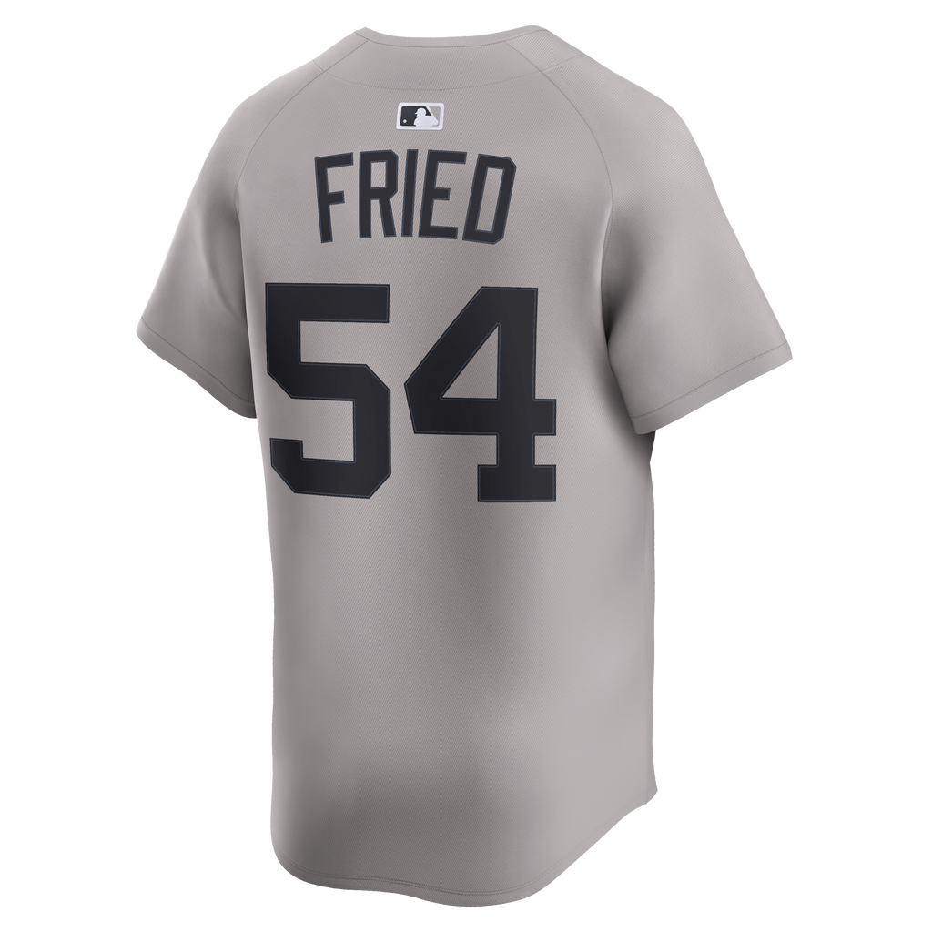 New York Yankees Max Fried Nike Gray Road Limited Player Jersey