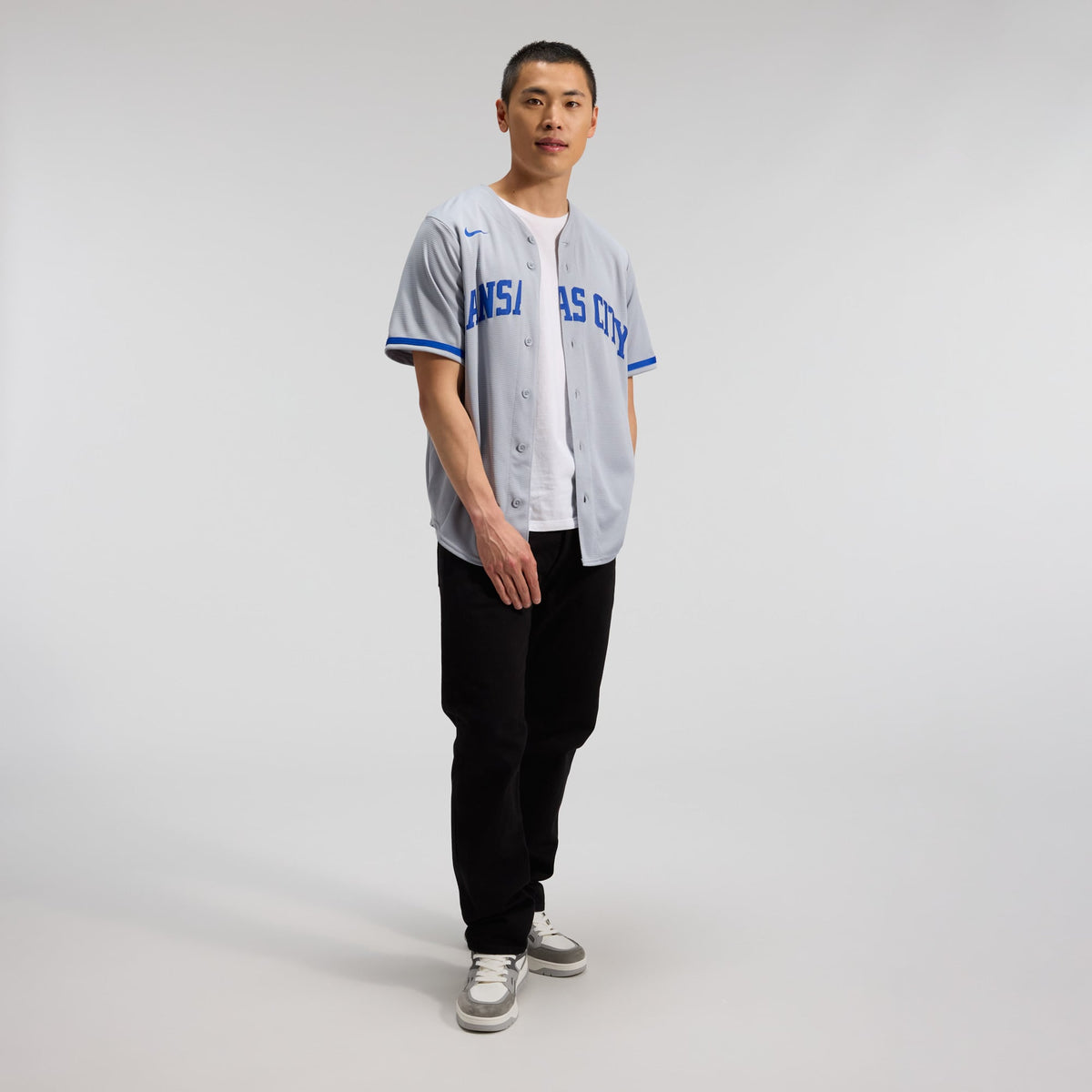 Kansas City Royals Bobby Witt Jr. Nike Gray Road Replica Jersey