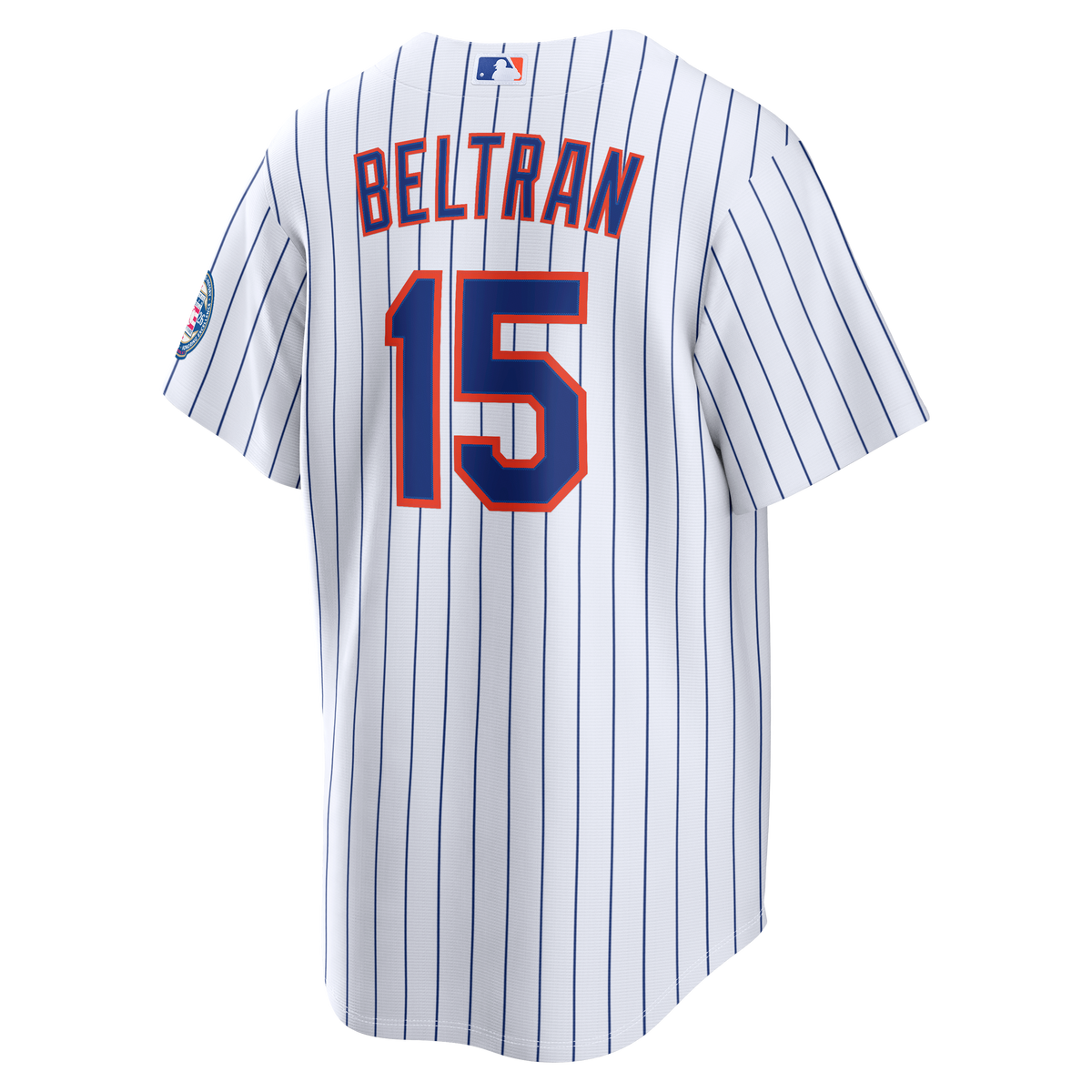 New York Mets Carlos Beltran Nike White Home Replica 2026 Hall of Fame Patch Jersey