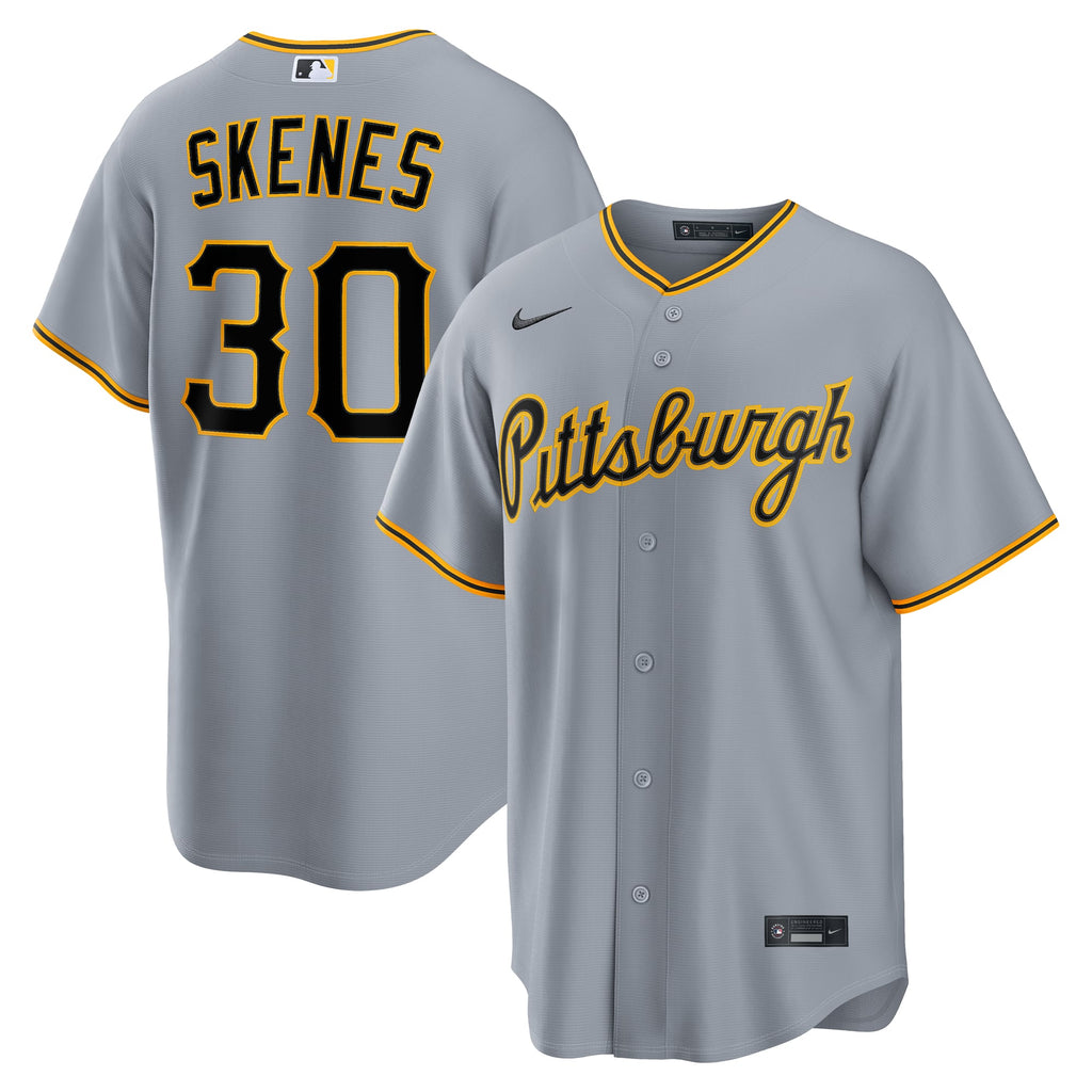 Pittsburgh Pirates Paul Skenes Nike Gray Road Replica Jersey