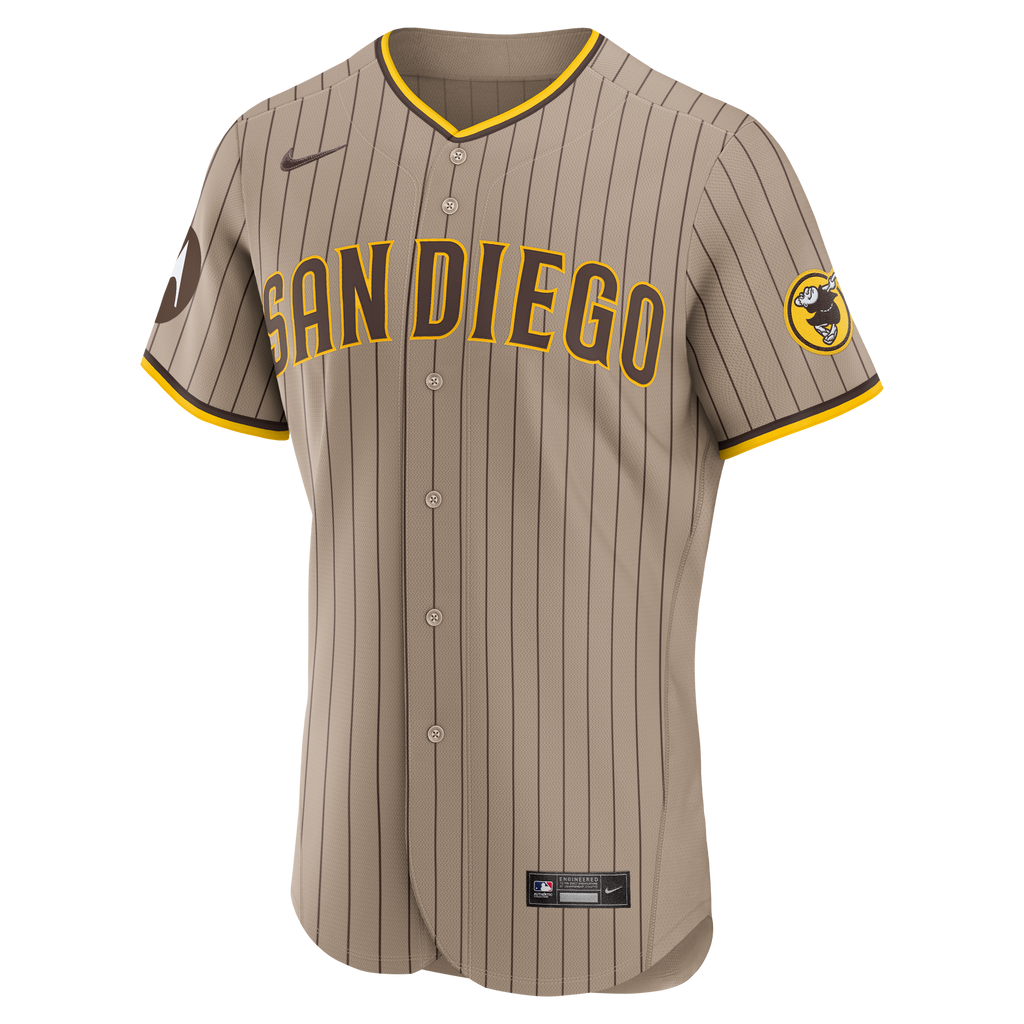 San Diego Padres Fernando Tatis Jr. Nike Sand Alternate Authentic Sponsor Patch Jersey