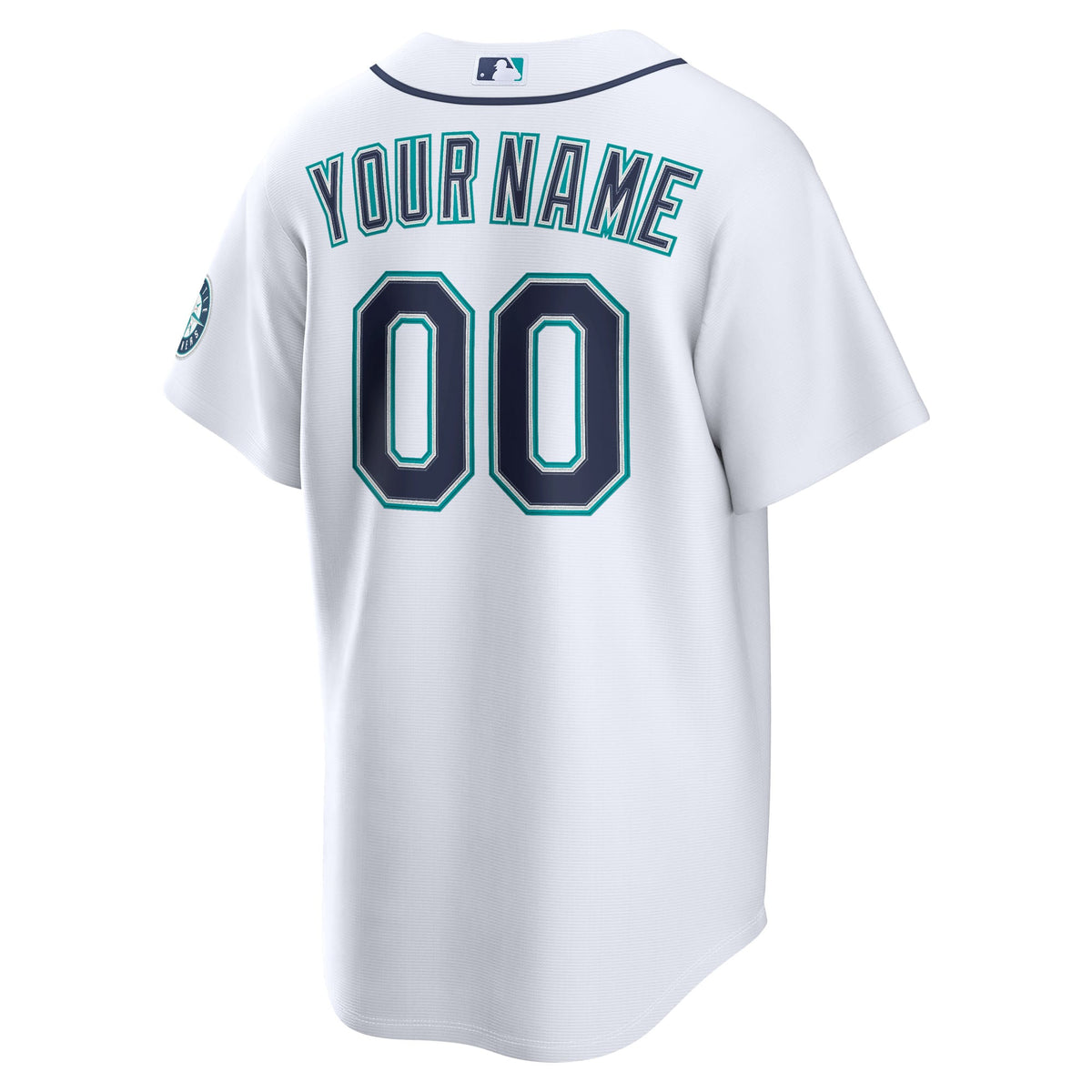 Seattle Mariners Nike White Home Stadium Custom Jersey